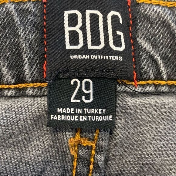 BDG Wide Leg Raw Hem Jeans Charcoal Color Size 29 - Picture 7 of 10